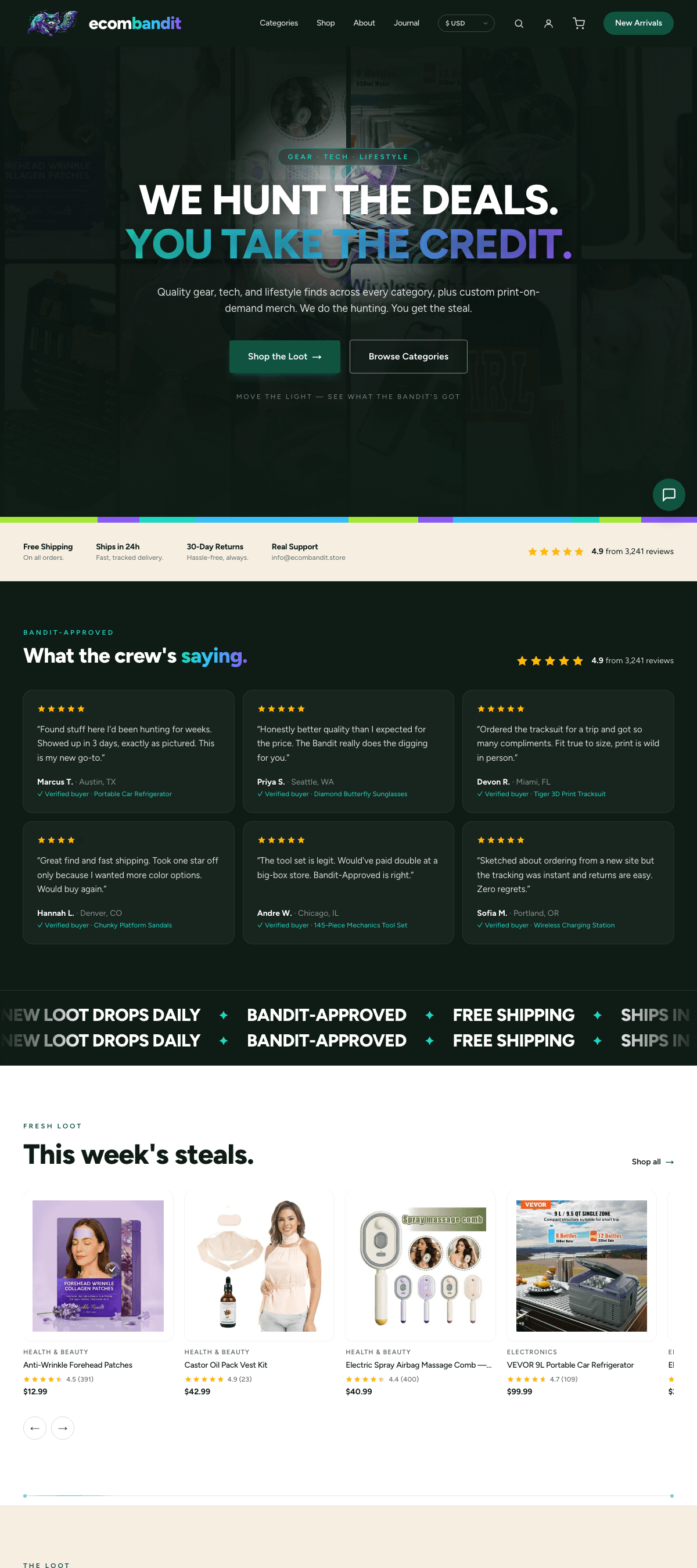 ecomBandit website